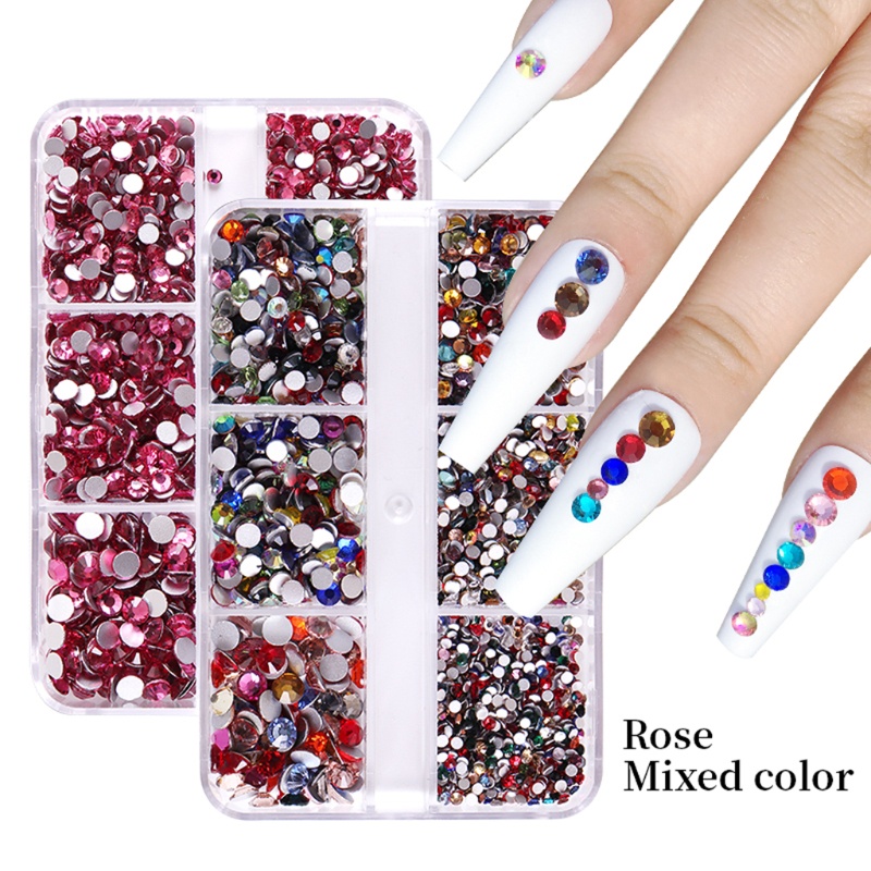 Set Đá Pha Lê Nhiều Màu Đính Móng Tay Nghệ Thuật