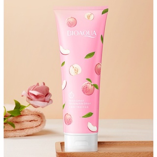 Tẩy Da Chết BIOAQUA PEACH Đào Trắng Da Muối Tắm Hạt CRUB MASSAGE Mờ Thâm Loại Bỏ Bụi Bẩn Tiêu Diệt Mụn Lưng Sữa Tắm Đào
