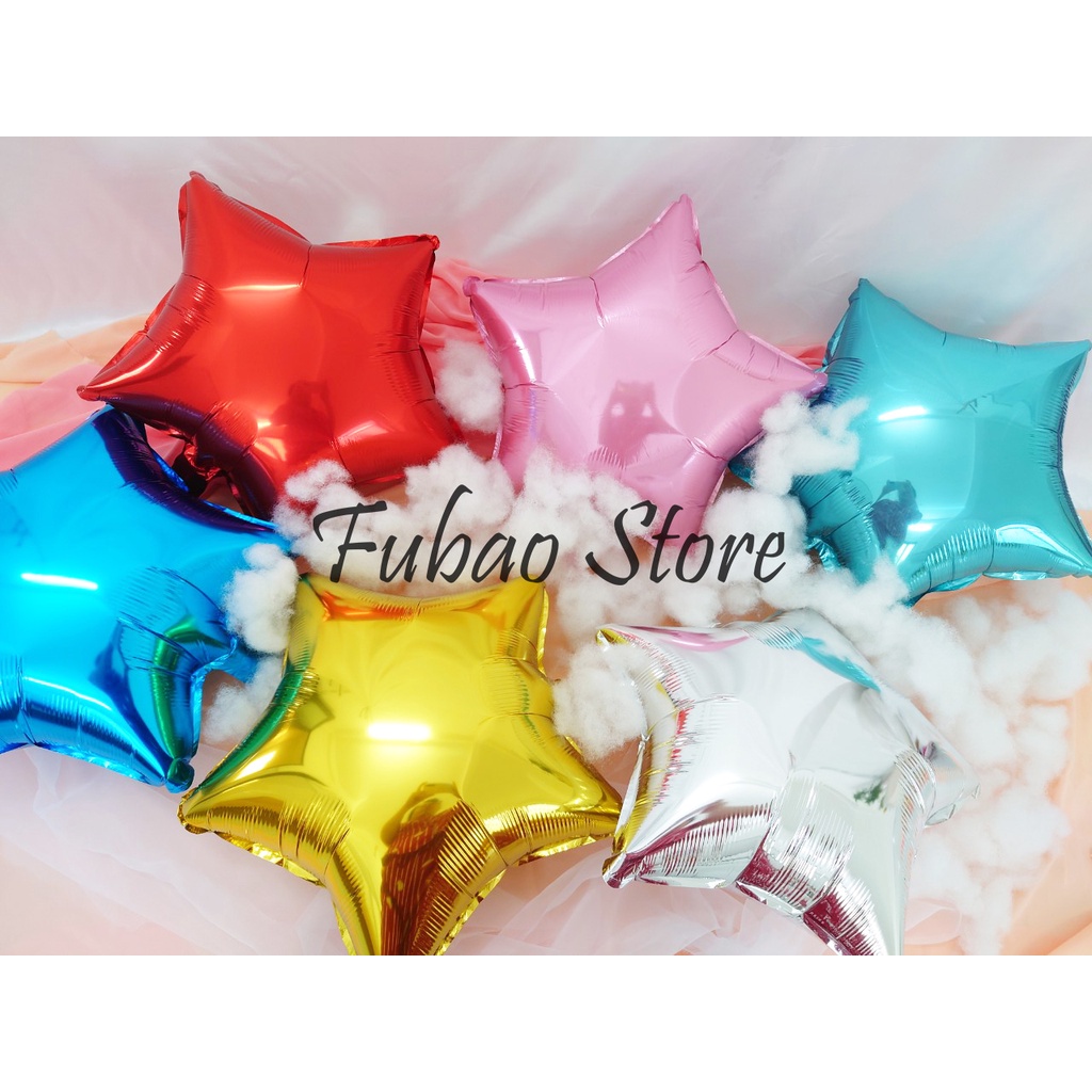 Bóng bay hình ngôi sao, trang trí sinh nhật, đủ size - Fubao Store