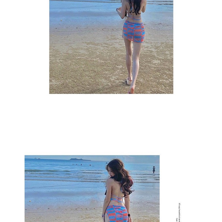 Bộ Đồ Bơi Ba Mảnh In Họa Tiết Thời Trang Mùa Xuân 2022 Cho Nữ