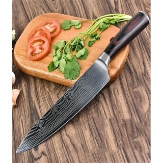 DAO THÁI LÁT UTILITY -DAO BẾP NHẬT THÉP DAMASCUS MÃ EDT1  topslingshot