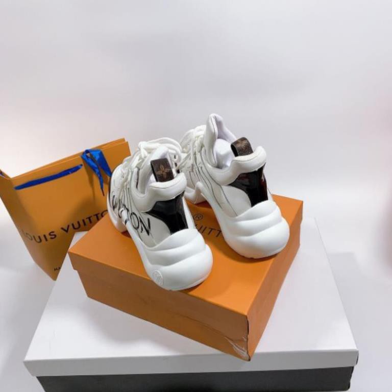 H(ẢNH THẬT) Giày Thể Thao Nữ Đế 5p Dây Buộc DaMềm Êm Fullbox Bill Túi Cao Cấp