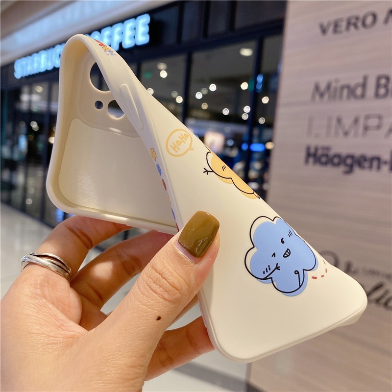 Ốp điện thoại họa tiết Colored clouds cho OPPO A15 A15S A31 A52 A92 A91 Reno3 A12 A5S F11 F9 Pro F1S A39 A57 A83 A3S A7