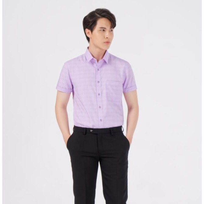 Áo Sơ Mi Nam Cotton slup Sang Trọng , Trẻ Trung Blentino BSL02 Tay Ngắn Regular Fit Công Sở Lịch Lãm | BigBuy360 - bigbuy360.vn