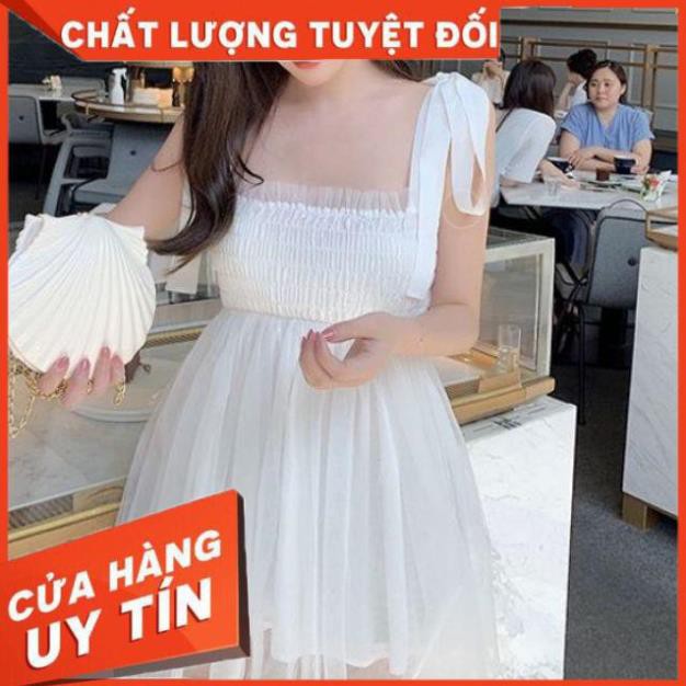 🌈FREESHIP🌈 Đầm công chúa ngắn vôn lưới đẹp xuất sắc (Siêu đẹp )