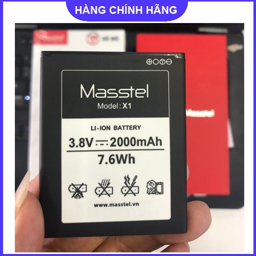 Pin Dùng Cho Masstel X1 / X5 / X6 / Hapi10 - Hàng Chính Hãng