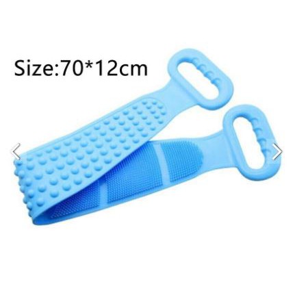 Dây Tắm Chà Lưng 2 mặt Bằng Silicone tiện lợi ( Màu ngẫu nhiên )[ CHÀ LƯNG]