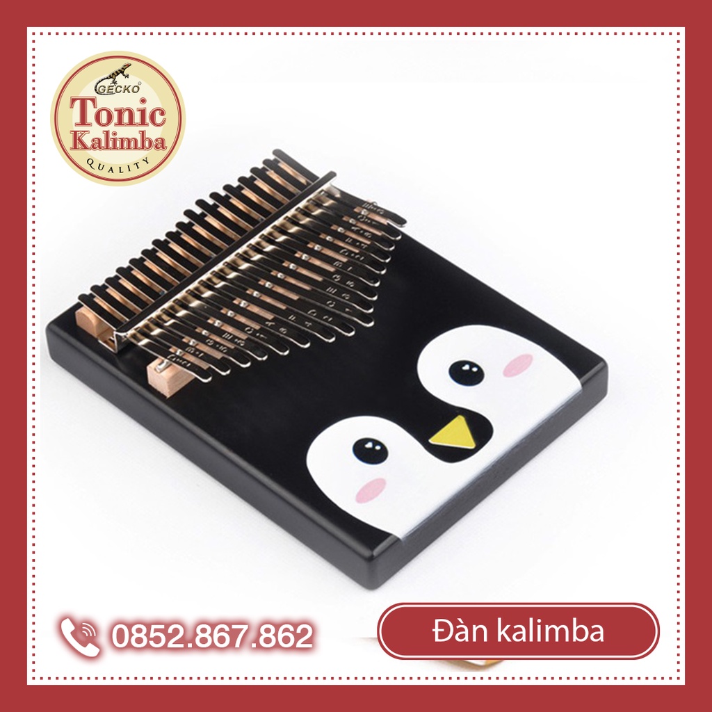 Đàn kalimba 17 phím hình chim cánh cụt đầy đủ phụ kiện - Tặng giá đỡ kalimba khi mua hàng vào mỗi thứ 2 hàng tuần