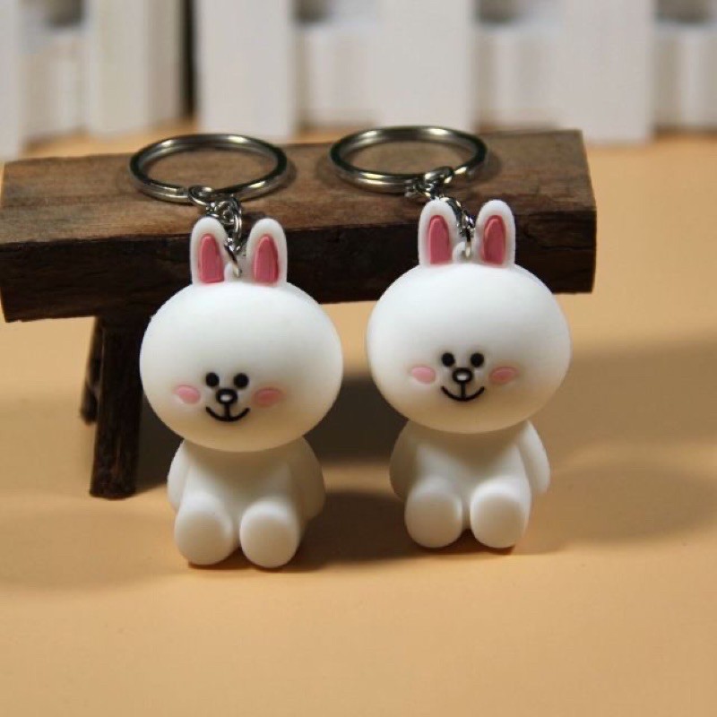 Móc Khóa Thỏ Cony Và Gấu Brown