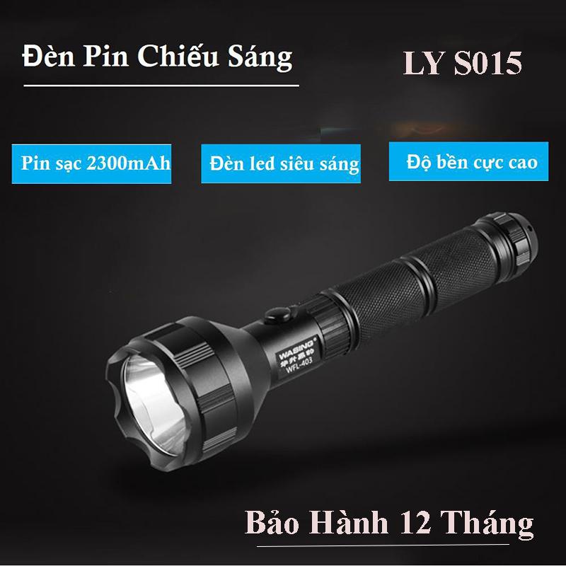 Đèn pin siêu sáng, đèn pin ly s015 chiếu xa đến 600m với 5 phụ kiện kèm theo, bảo hành 12 tháng 1 đổi 1 SELL SMART