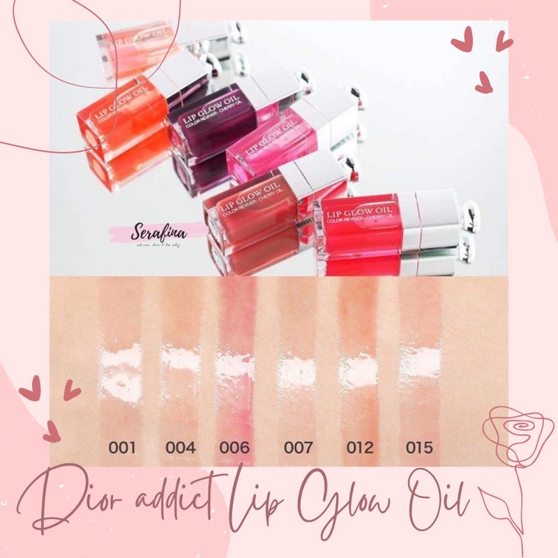 001 -004 -012 -015  -SON DƯỠNG DIOR LIP GLOW OIL 6ml