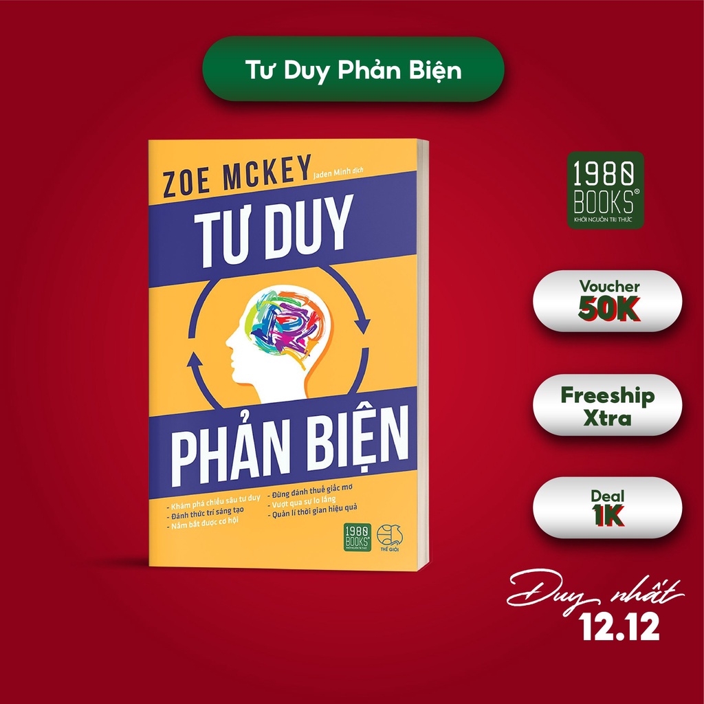 Sách - Tư Duy Phản Biện - 1980Books