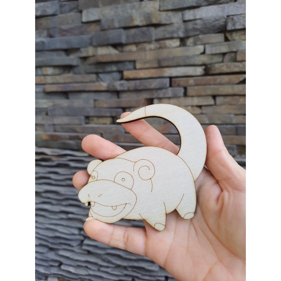 Tô màu gỗ POKEMON  tặng kèm nam châm tủ lạnh