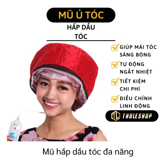 Mũ ủ Hấp Tóc Cá Nhân Tại Nhà Bằng Điện 2 Chế Độ Nhiệt Cao Cấp Có Khóa Kéo