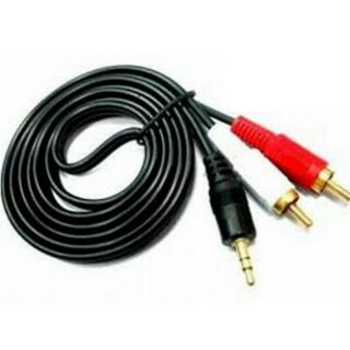 Cáp loa 1đầu 3.5mm ra 2 đầu bông sen dài 1,8m:3m:5m