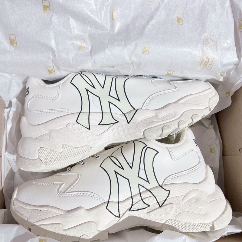 Giày MLB Bigball NY trắng full box tag chính hãng