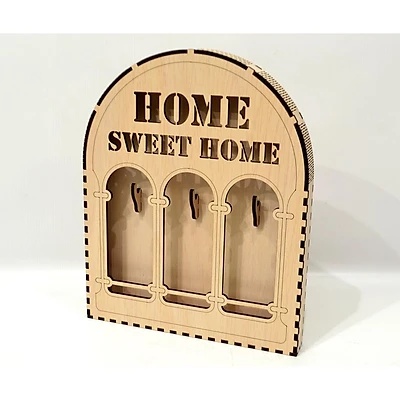 Hộp gỗ móc chìa khóa treo tường đa năng