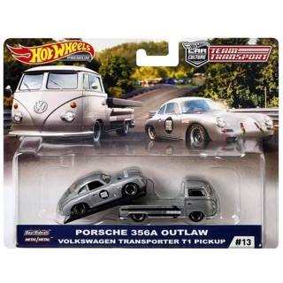 Xe mô hình hotwheels team transport Porsche 356A
