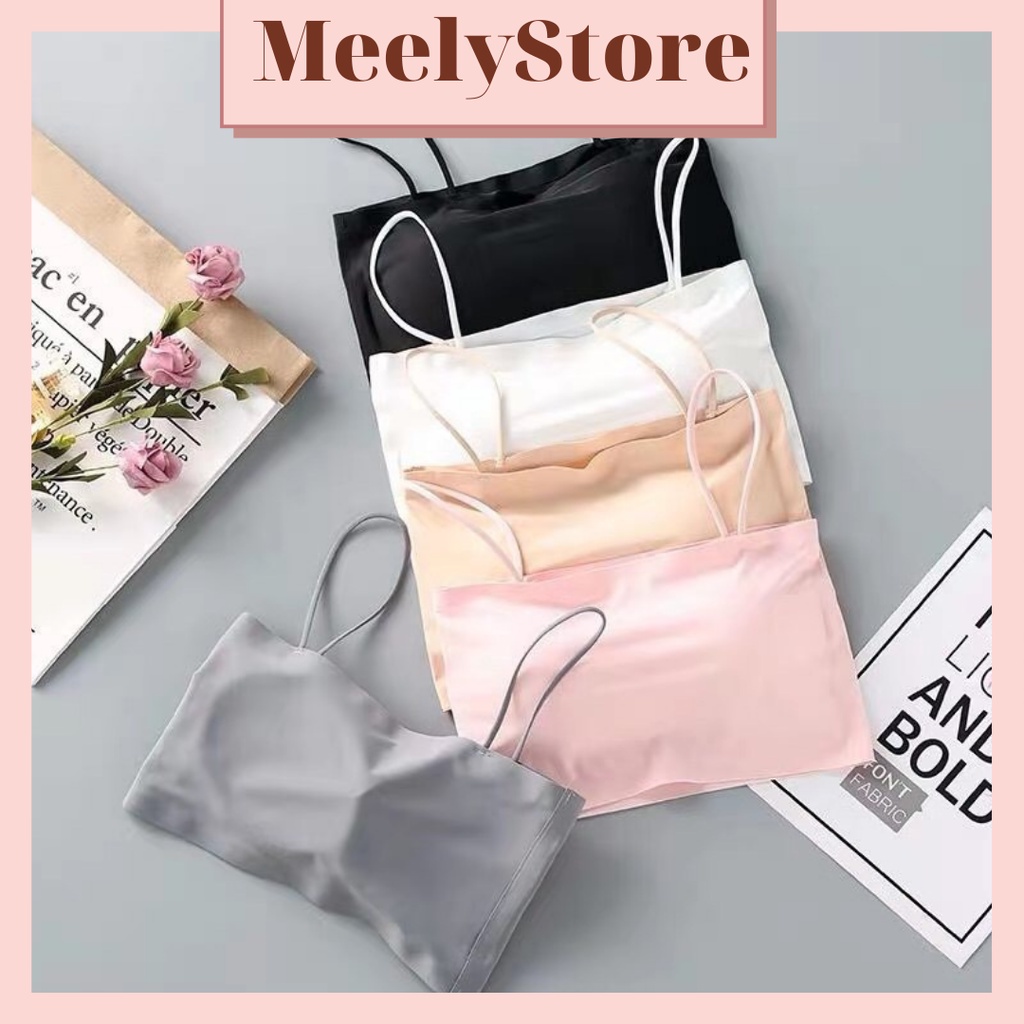 Áo Bra Quây Su Đúc Nữ Có Đệm Mút Nâng Ngực Chất Liệu Siêu Co Giãn Áo 2 Dây Màu Pastel Siêu Dễ Phối Đồ - 267