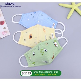 Set 3 khẩu trang cho bé Dokma