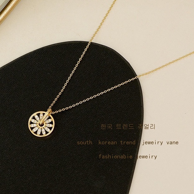 Vòng cổ zircon SEAGLOCA siêu lấp lánh đơn giản và cá tính đa năng thời trang xinh xắn cho nữ