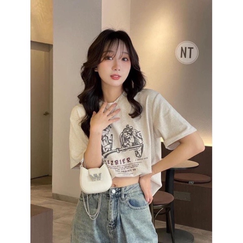 Túi Wang W dáng bầu kẹp nách da trơn mịn, sẵn 2 size chuẩn đẹp (ảnh thật shop chụp)