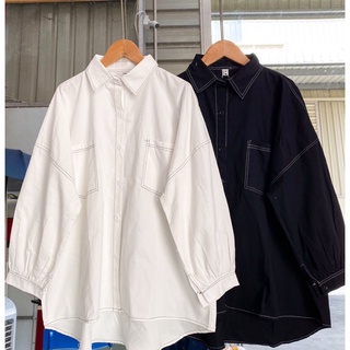 [ẢNH THẬT + VIDEO] Áo sơ mi chỉ nổi dáng oversize