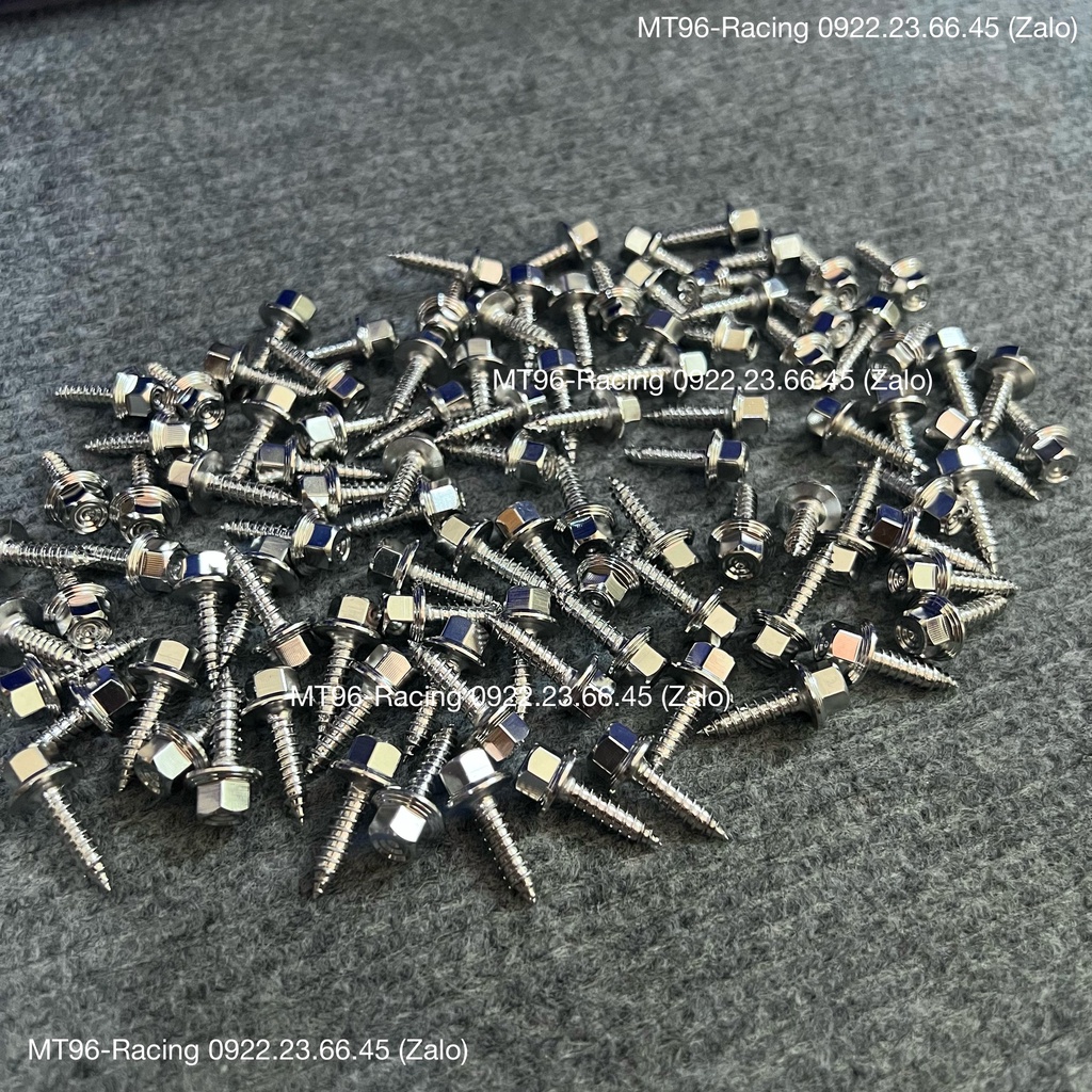 Ốc Áo Salaya Xoắn Trụ Thái V2 Gắn Dàn Áo Yamaha Và Ốp Lọc Gió Tay Ga Honda Chuẩn Inox304 Siêu Bóng