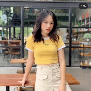 Áo croptop thun body viền nhìu mẫu