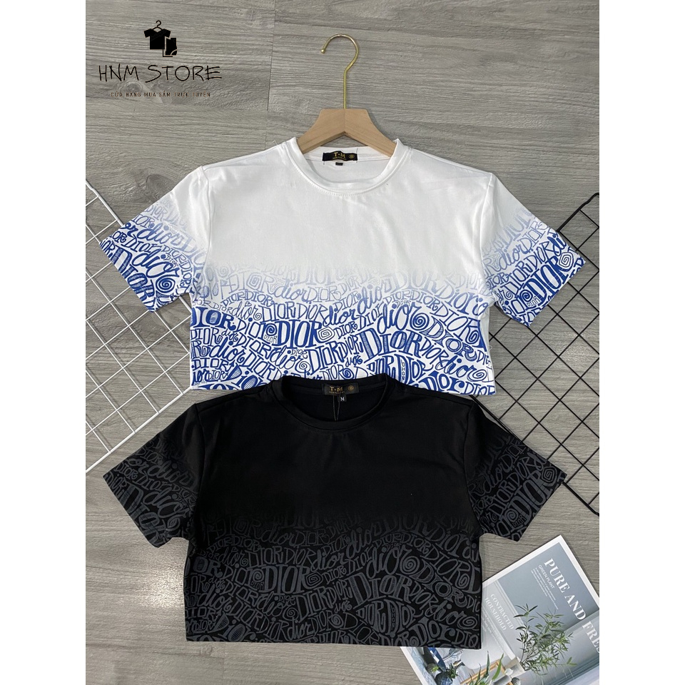 Áo Thun Nam Tay Ngắn, Áo Thun Nam Cổ Tròn Họa Tiết Dior ,Thời Trang, Phong Cách 2021
