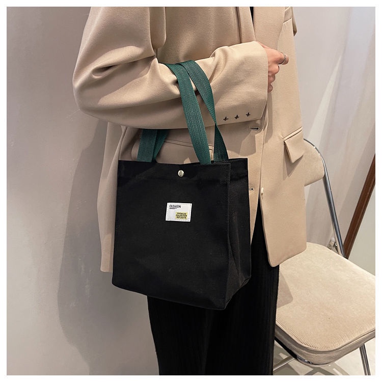 Túi Xách Canvas Cỡ Lớn Thiết Kế Đơn Giản Thời Trang Cho Nữ