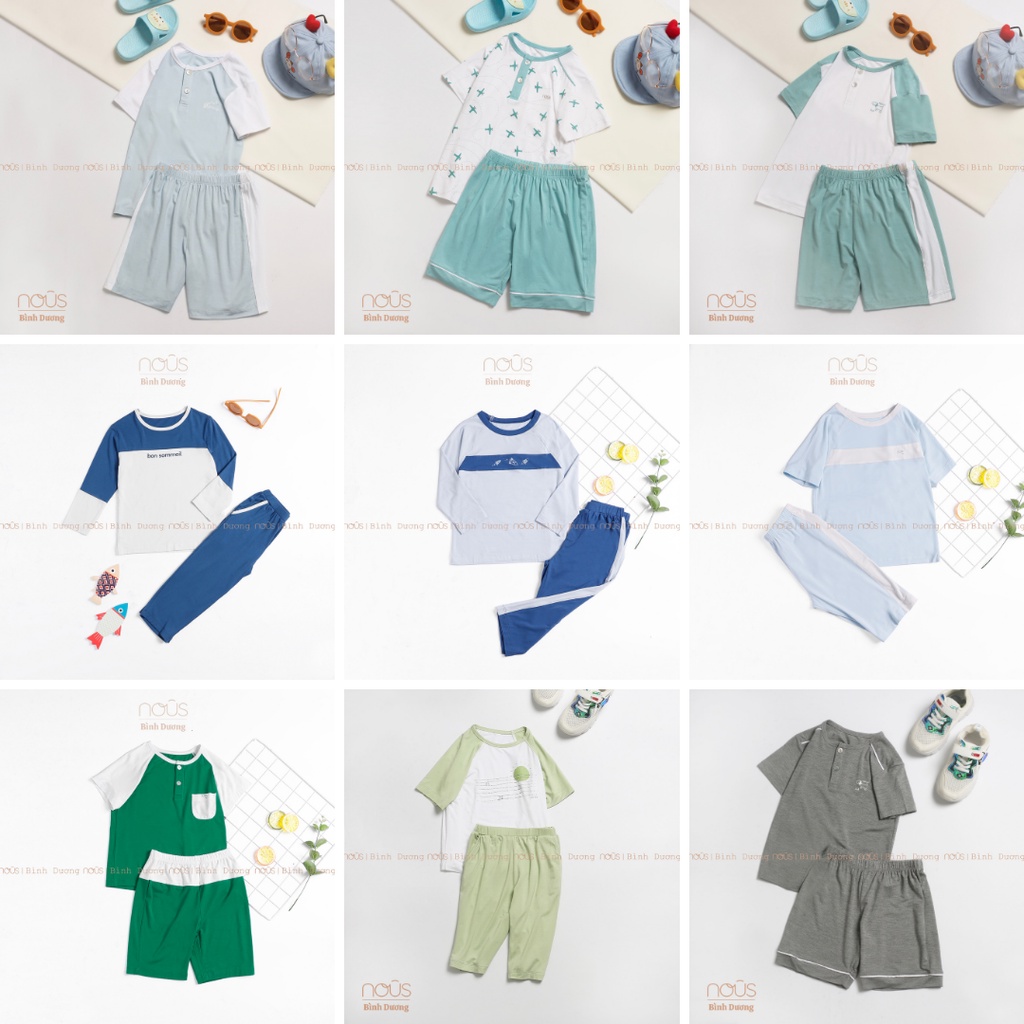 Bộ quần áo trẻ em Nous kids bé trai Doux đủ màu 2 đến 5 tuổi - Nous Bình Dương - Bipbipstore