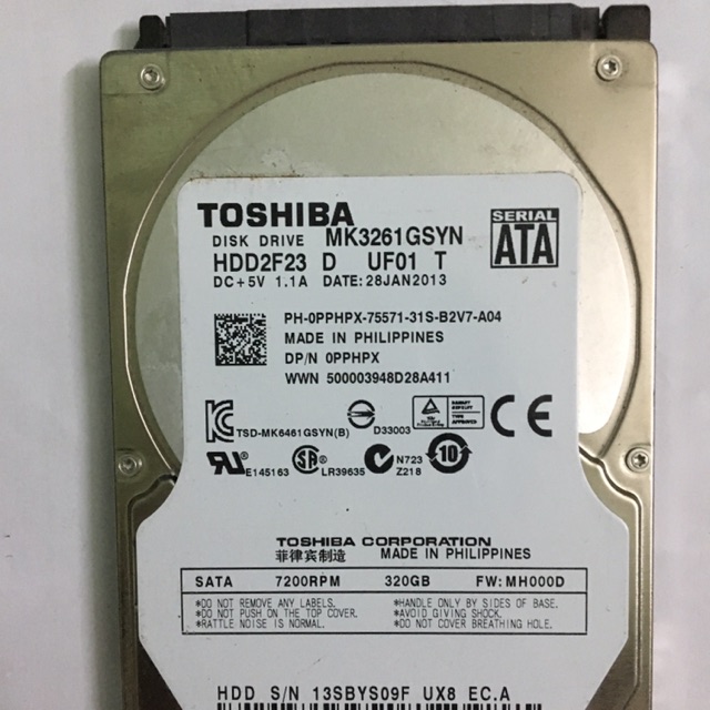 HDD ổ cứng Laptop cũ bóc máy 320g