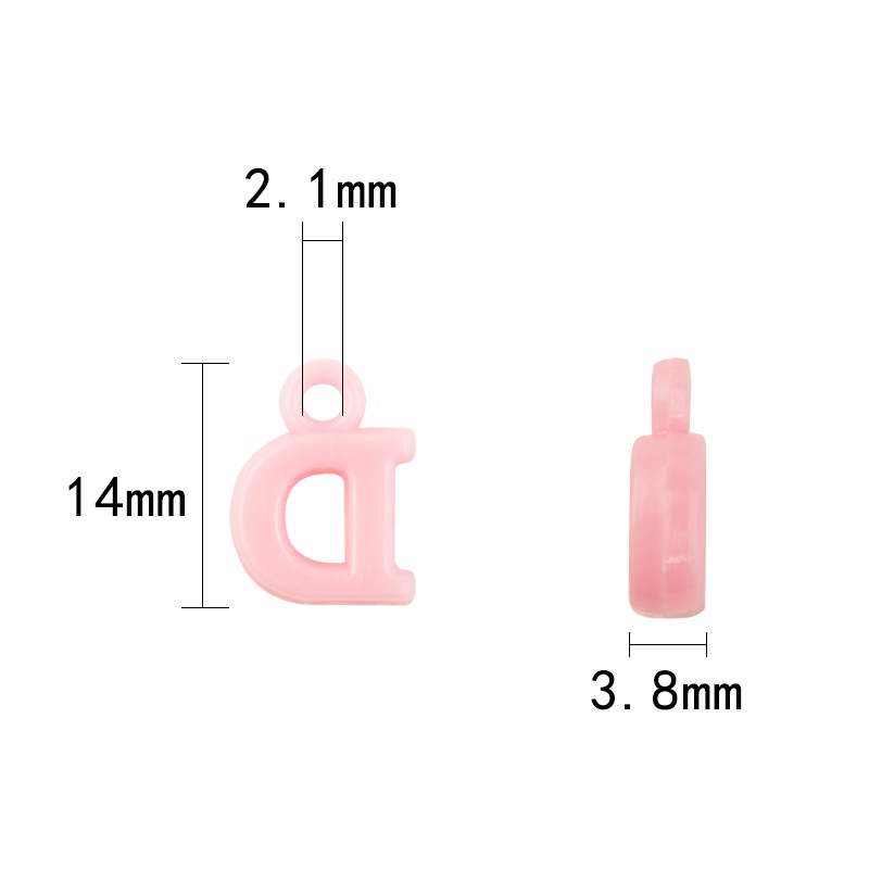 Bộ 100 hạt nhựa hình chữ cái tiếng Anh nhiều màu sắc dùng để làm đồ thủ công