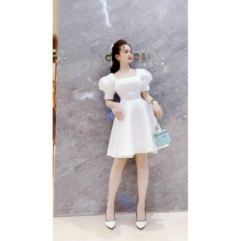 Đầm tay phồng có nơ cột sau lưng fashionzero - 75057