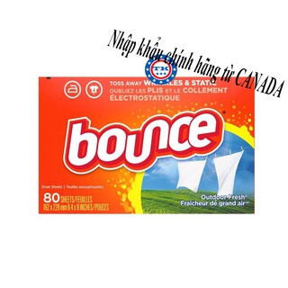 [HCM]Giấy Làm thơm vải Quần Áo Bounce Outdoor Fresh 80 tờ