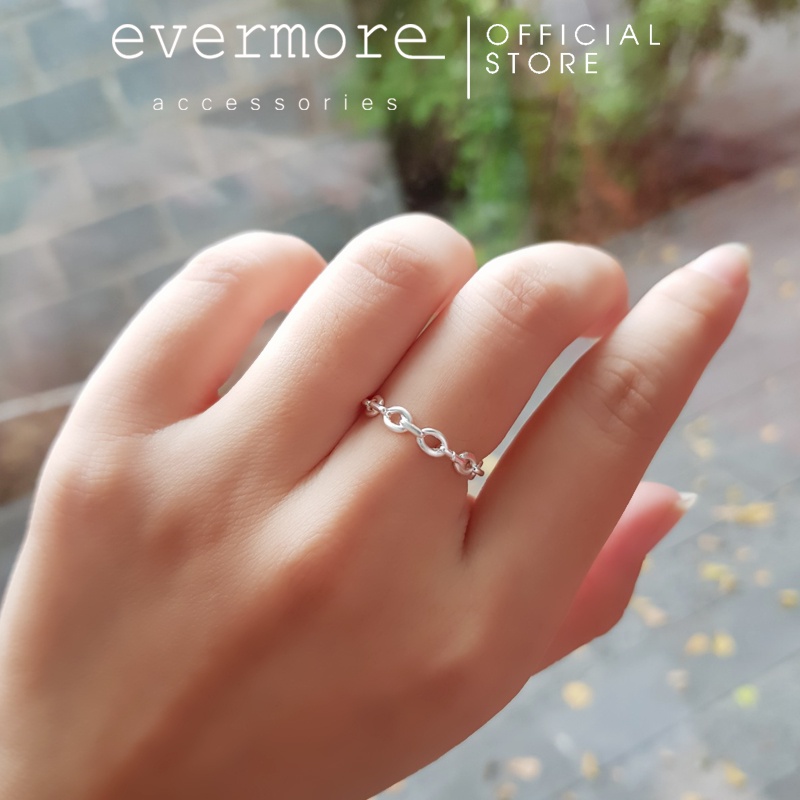 Nhẫn bạc S925 EVERMORE, nhẫn bạc mắc xích Adonis thanh lịch, minimalism - N061