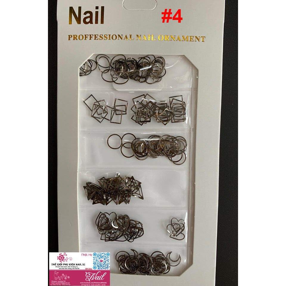 Phụ Kiện Trang Trí Móng với Các Mẫu Hình Nail Tổng Hợp