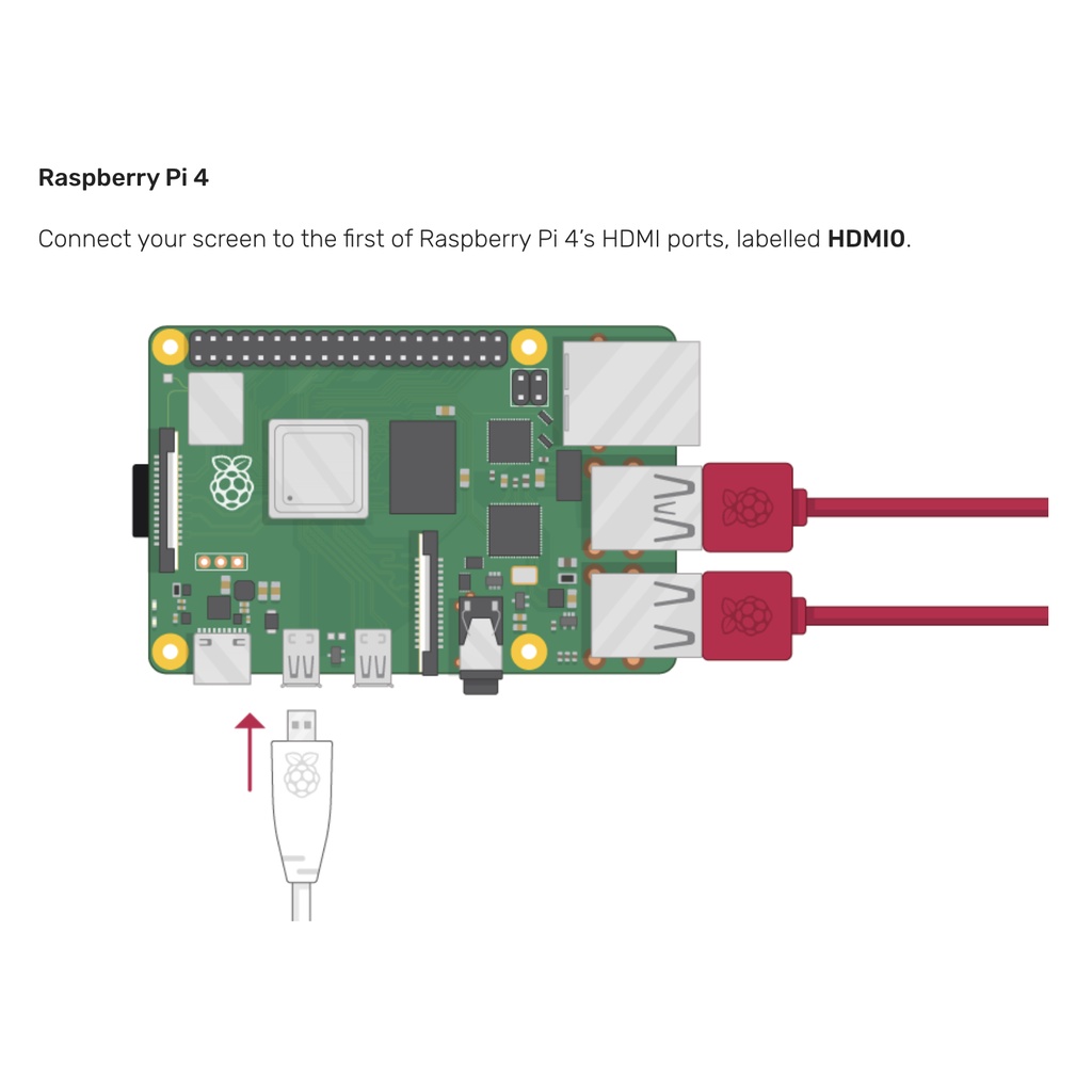 Cable chuyển microHDMI to HDMI Official dành cho Raspberry Pi 4 - Hàng Chính Hãng | WebRaoVat - webraovat.net.vn