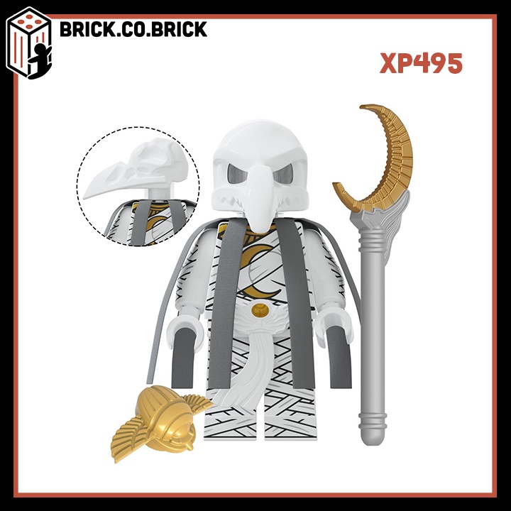 Khonsu Moon Knight Kỵ Sỹ Ánh Trăng kèm Phụ Kiện Bọ Vàng Đồ chơi Lắp ráp KT1065