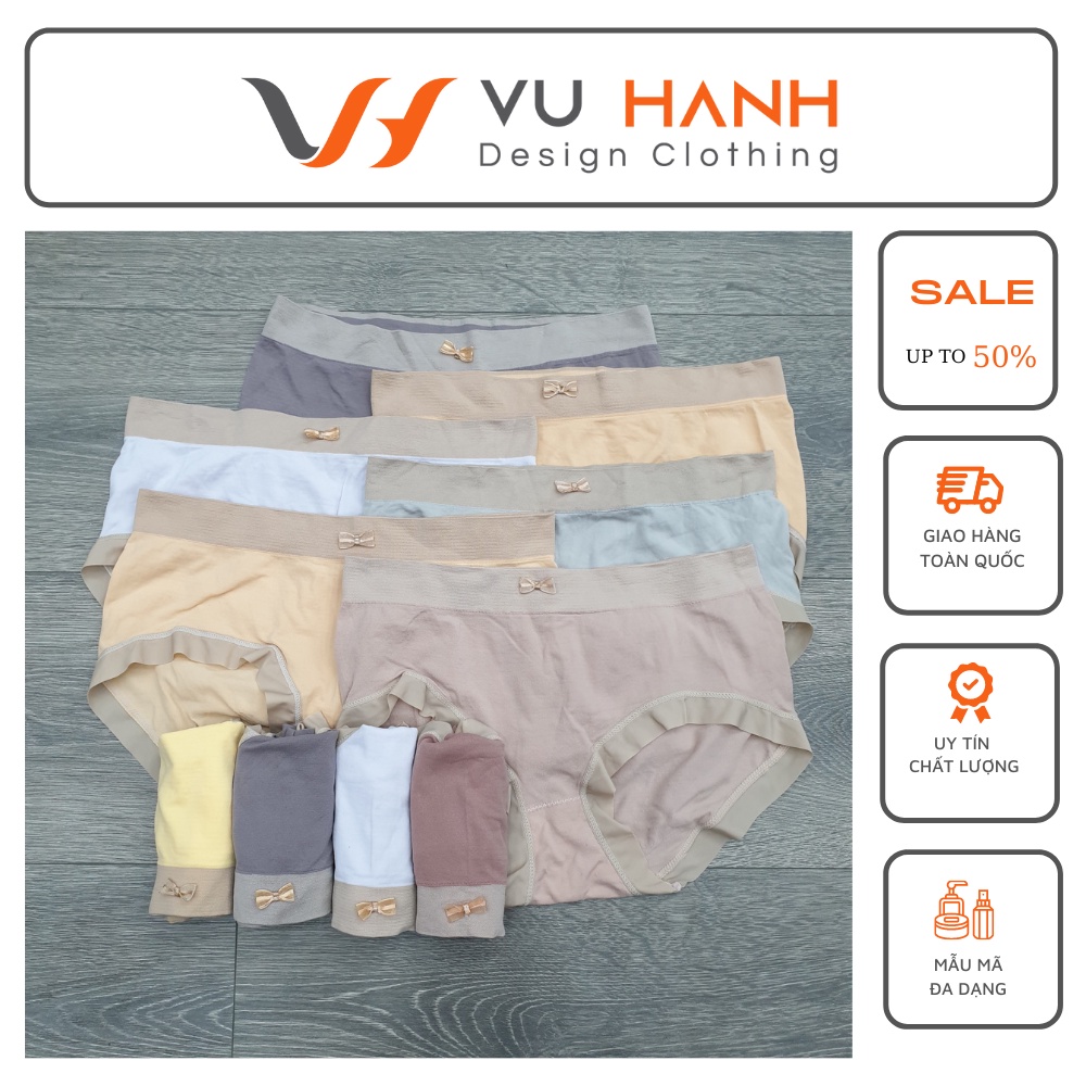 Quần chip đẹp phối viền viền lót kháng khuẩn không hằn viền | Shop Vũ Hạnh