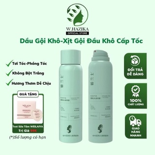 Dầu gội khô cấp tốc nội địa trung hdgk01 giúp tóc bồng bềnh suốt 8 tiếng không dầu không bết dính, xịt gội đầu khô sll
