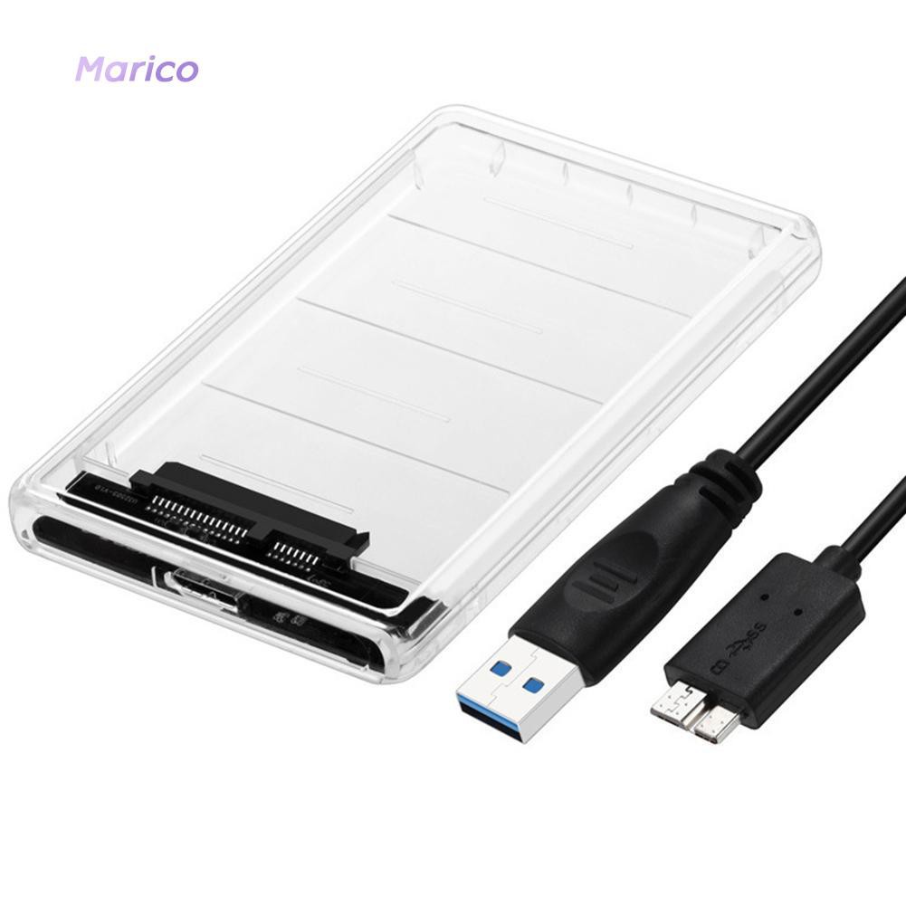 Hộp Đựng Ổ Cứng Trong Suốt 2.5 Inch Hdd Ssd Sata Sang Usb 3.0 | BigBuy360 - bigbuy360.vn