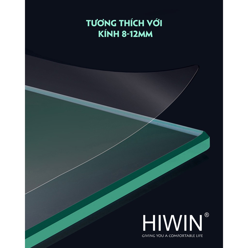 Kẹp 90 kính - tường cabin tắm inox 304 mặt gương Hiwin AR-601