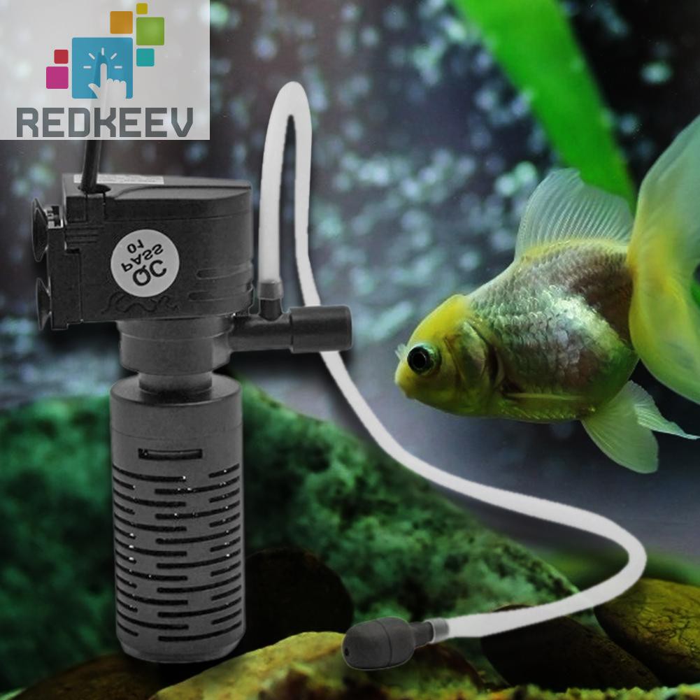 Máy Lọc Nước Hồ CáThiết Kế 3w 3 Trong 1 Nhỏ Gọn Cao Cấp Redkeev 1.13