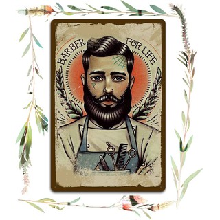 [Giá xưởng] Hơn 50 mẫu tranh sắt 20x30 retro trang trí barber shop (tiệm hớt tóc nam)