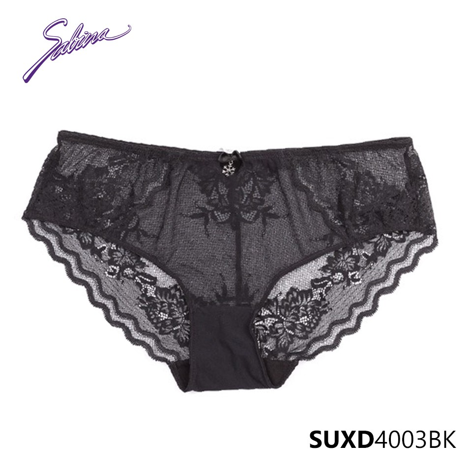Quần Lót Lưng Vừa Phối Ren Màu Đen Fashion Gorgeous By Sabina SUXD4003BK