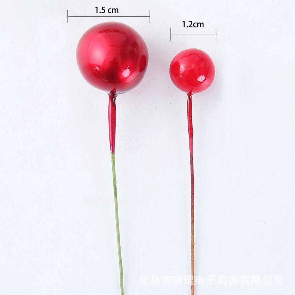 Set 100 Bông Hoa Nhân Tạo Mini Bằng Nhựa Dùng Để Trang Trí Giáng Sinh