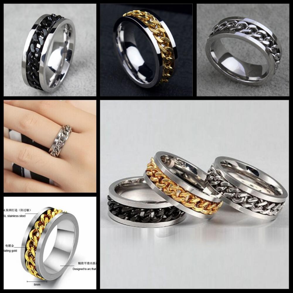 MIHAN1 Mens Stainless Jewelry Wedding Band Ring