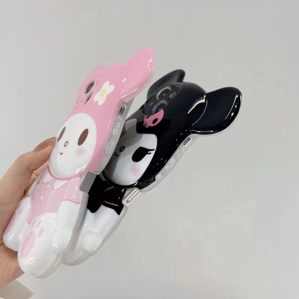 Ốp Điện Thoại Hình Cinnamoroll Kuromi 3D Cho iPhone 14 Pro Max 14 Plus 13 Pro Max 12 Pro Max 11 Pro Max Xs Max XR